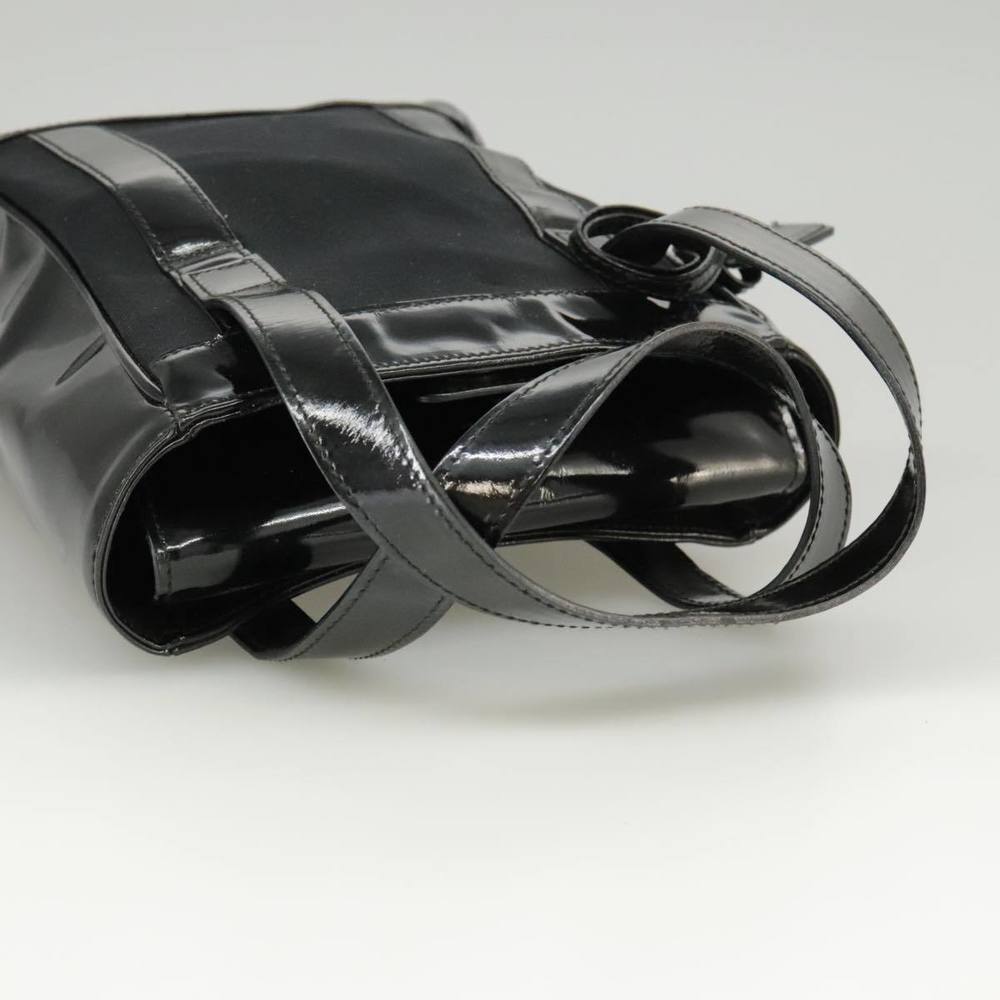 GUCCI Hand Bag Enamel Black Auth ti2465 - Picture 7 of 16